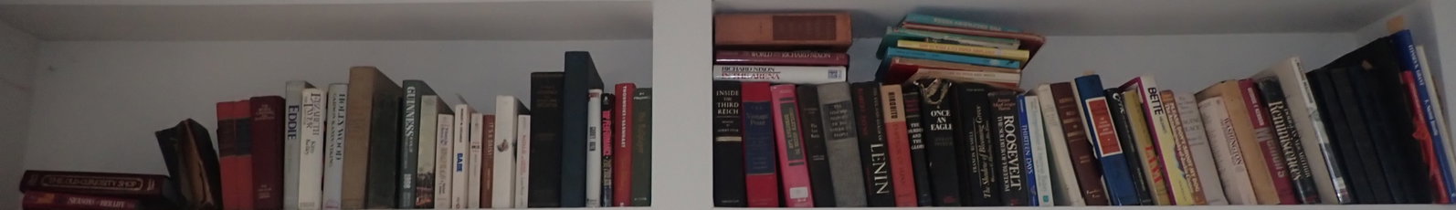 Books incl World War: Buyer to remove from second floor. No in house shipping !