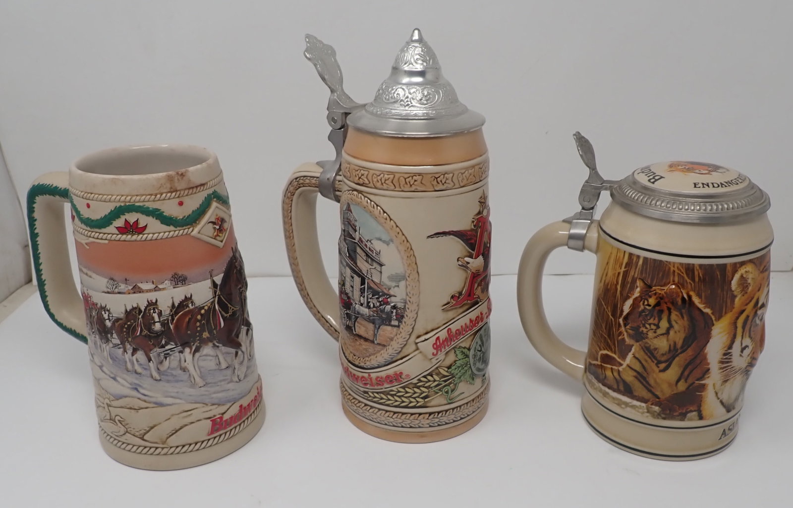 3 Budweiser Steins - 2