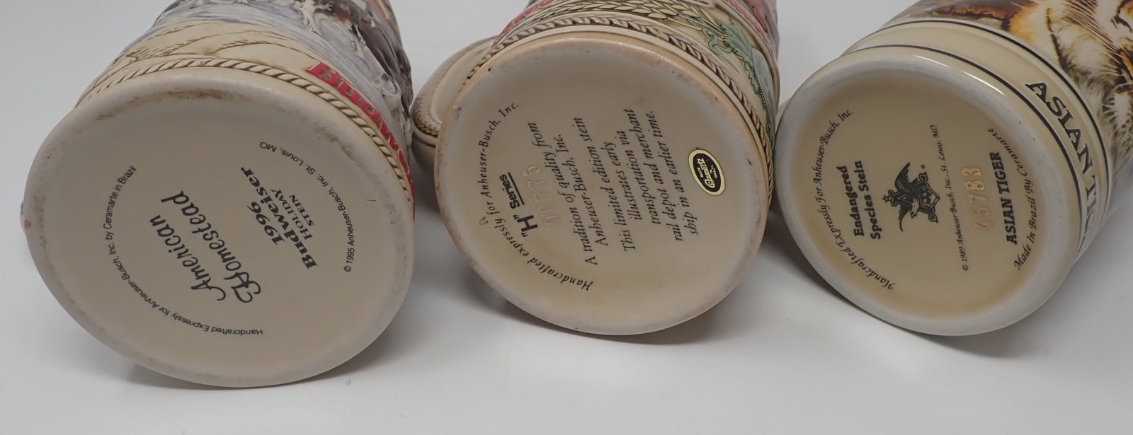 3 Budweiser Steins - 3