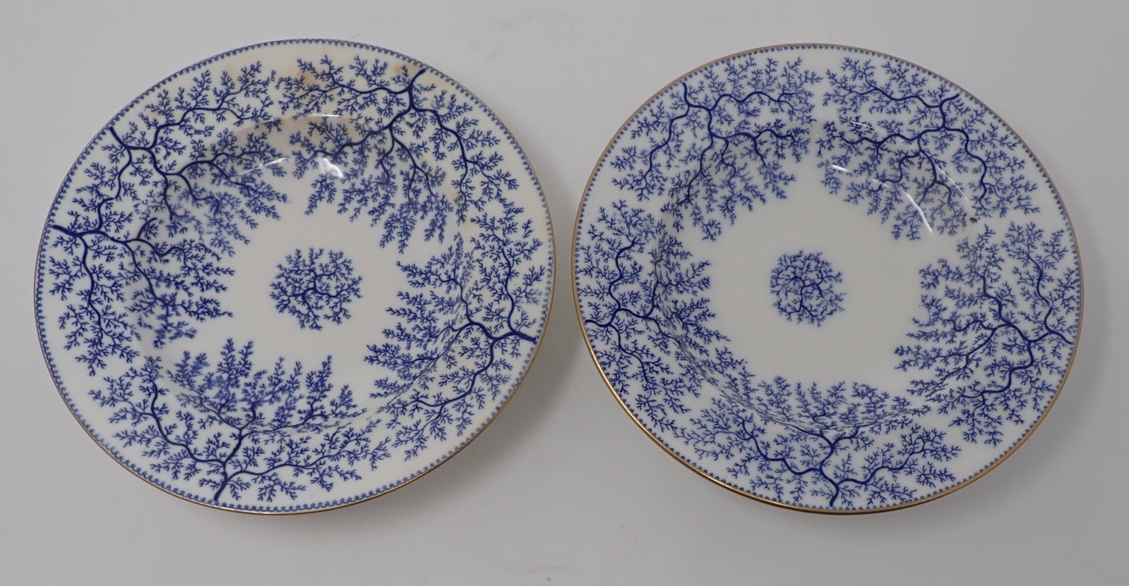 2 Minton Seaweed Bowls: Approx 9 1/8" in diameter and 1 1/2" tall. Shipping available