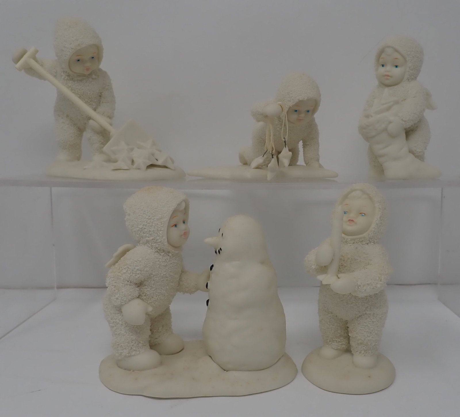 Dept 56 Snowbabies: Tallest is apprx 4 1/8". Shipping available