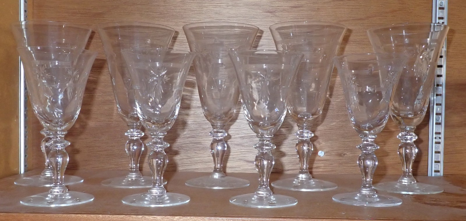 18pcs Hawkes ? Stemware - 2