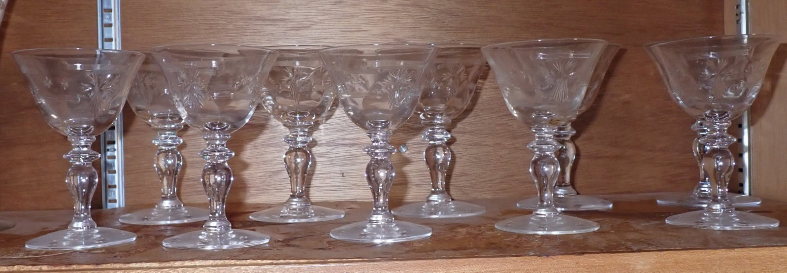 18pcs Hawkes ? Stemware - 3