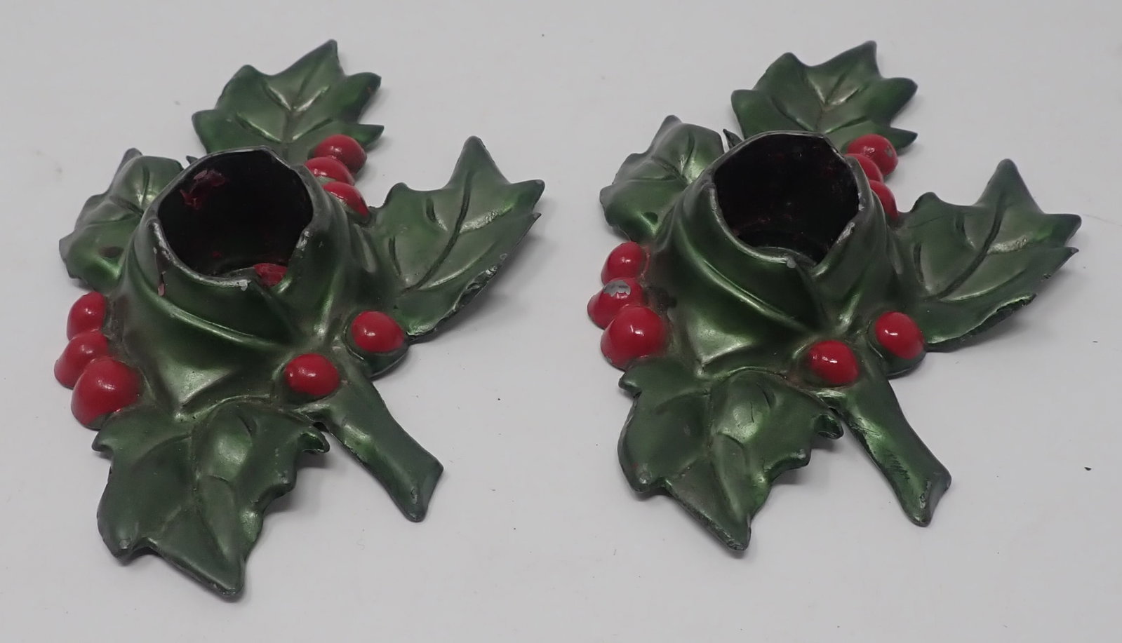 Colonial Casting Holly Candle Holders - 2