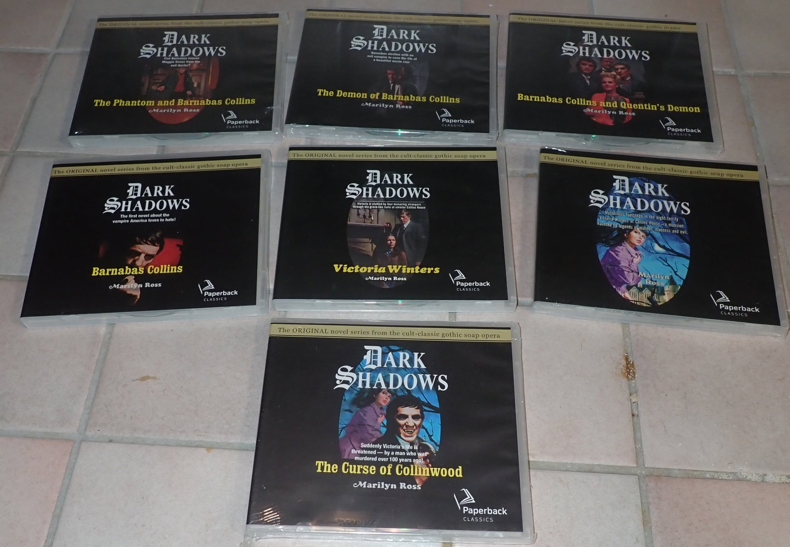 7 Dark Shadows Paperback Classics Sealed CD's: Shipping available
