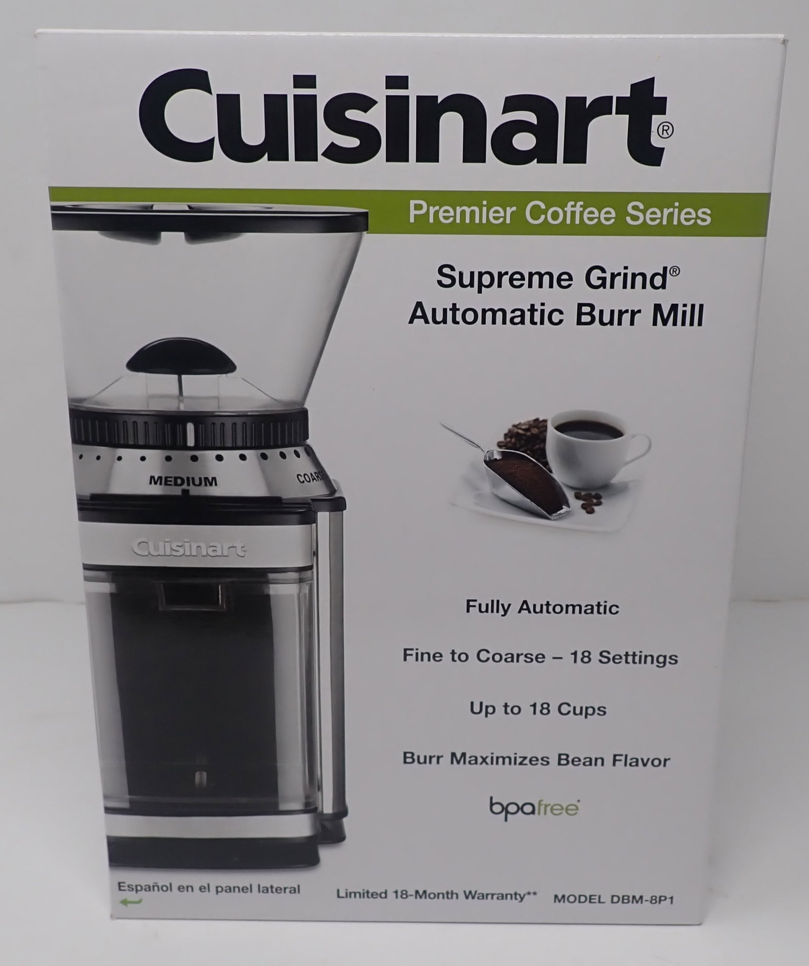 Cuisinart Supreme Grind Automatic Burr Mill: Shipping available - Item # DBM-8P1