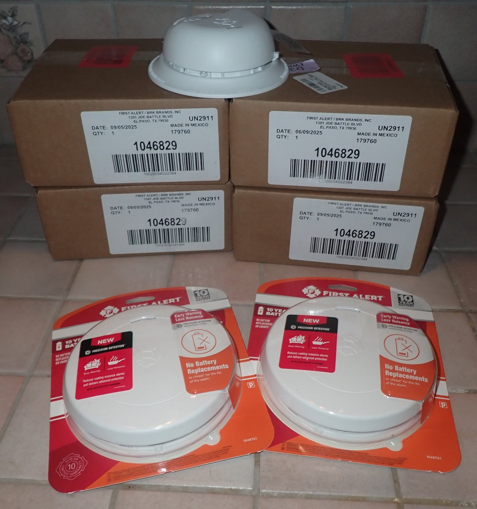 6 First Alert Smoke Alarms: Shipping available