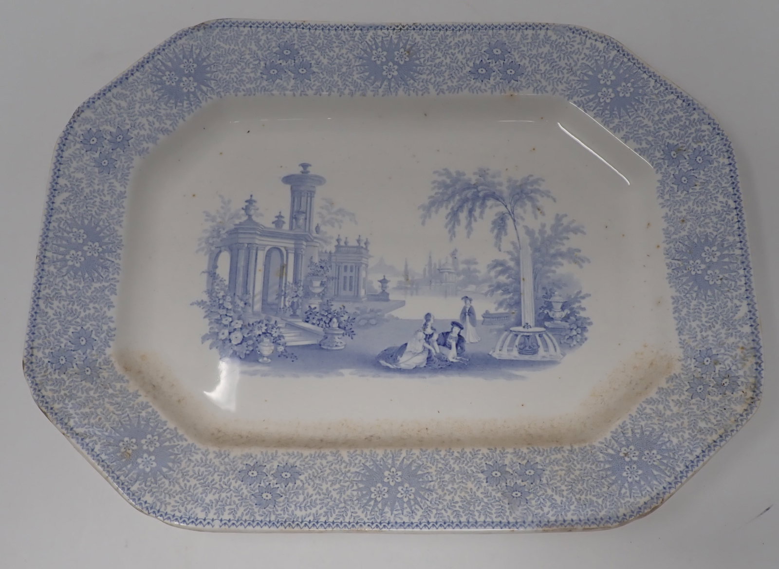 W. Adams Serving Platter: Approx 10 1/2" x 13 3/4". Shipping available