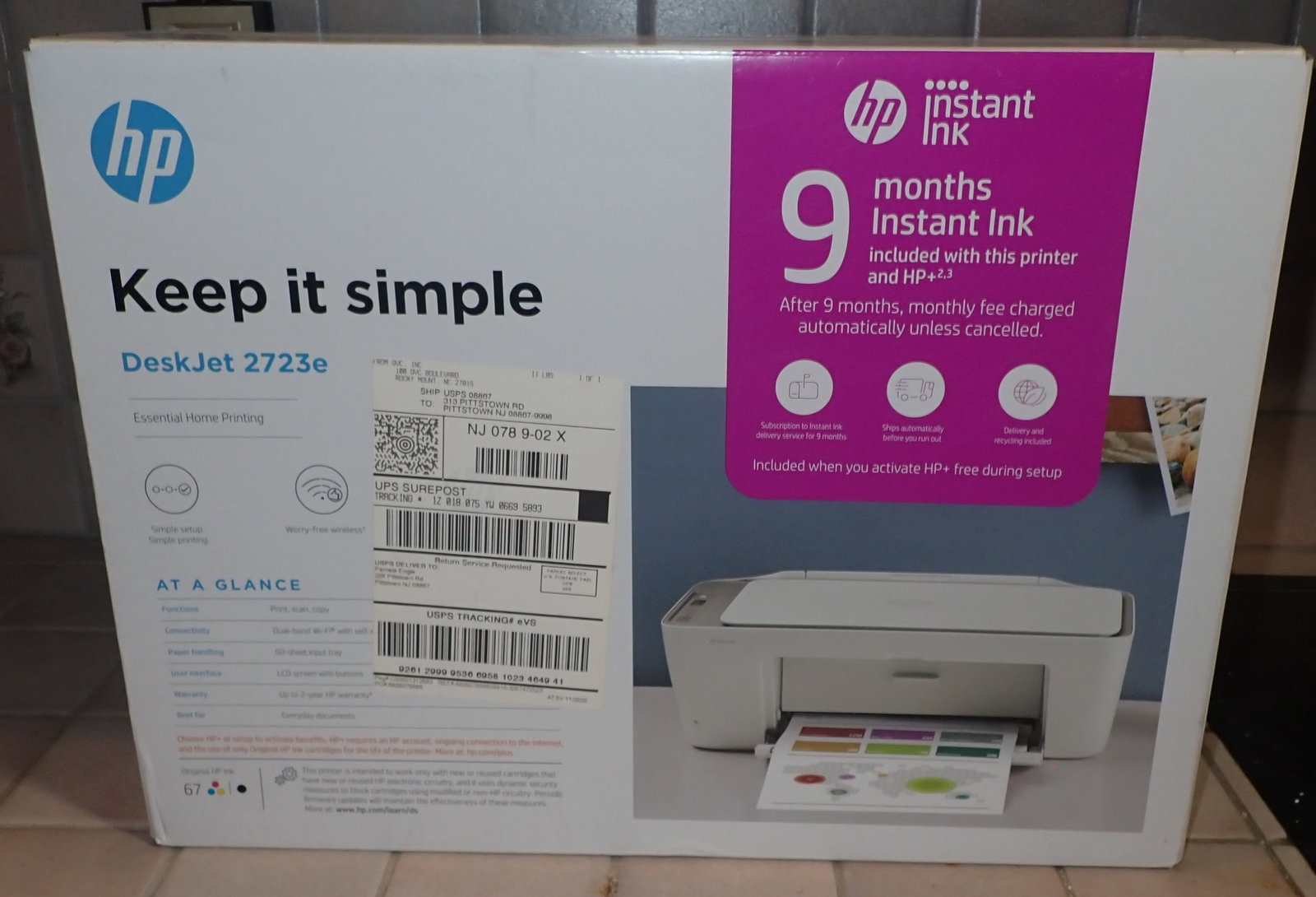 HP DeskJet 2723e Printer: Shipping available