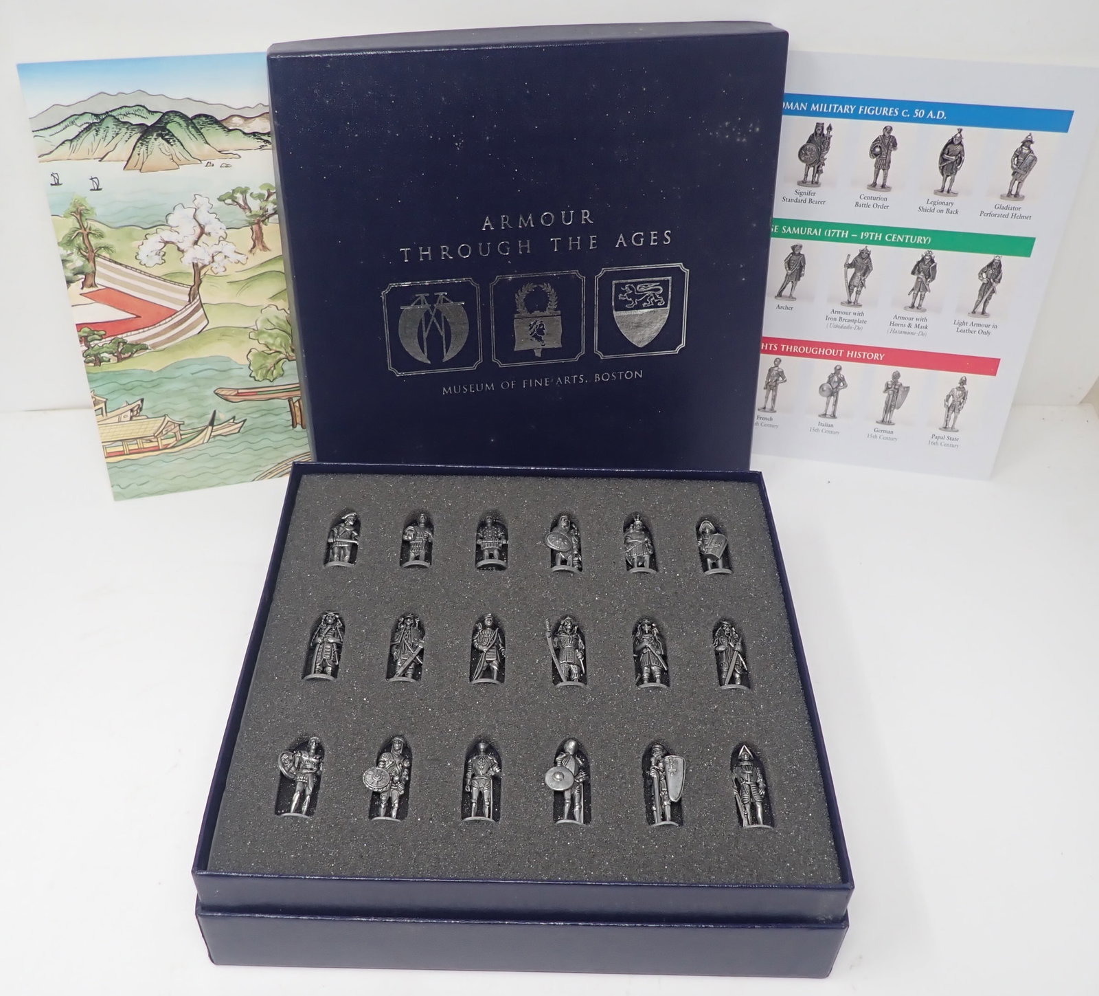 Museum of Fine Arts Pewter Figures: Armour Through The Ages - Approx 1 1/2" tall. Shipping available
