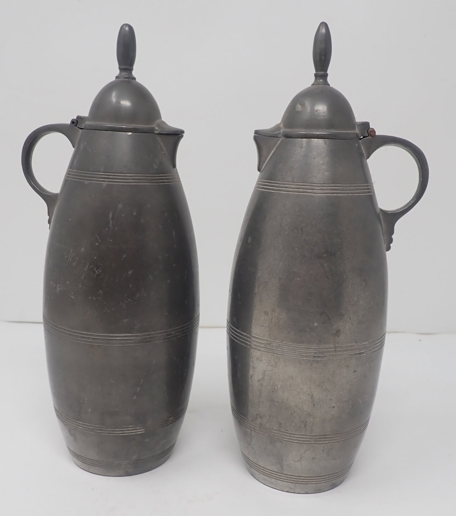 Gero Pewter Pitchers: Approx 8 5/8" tall. Shipping available