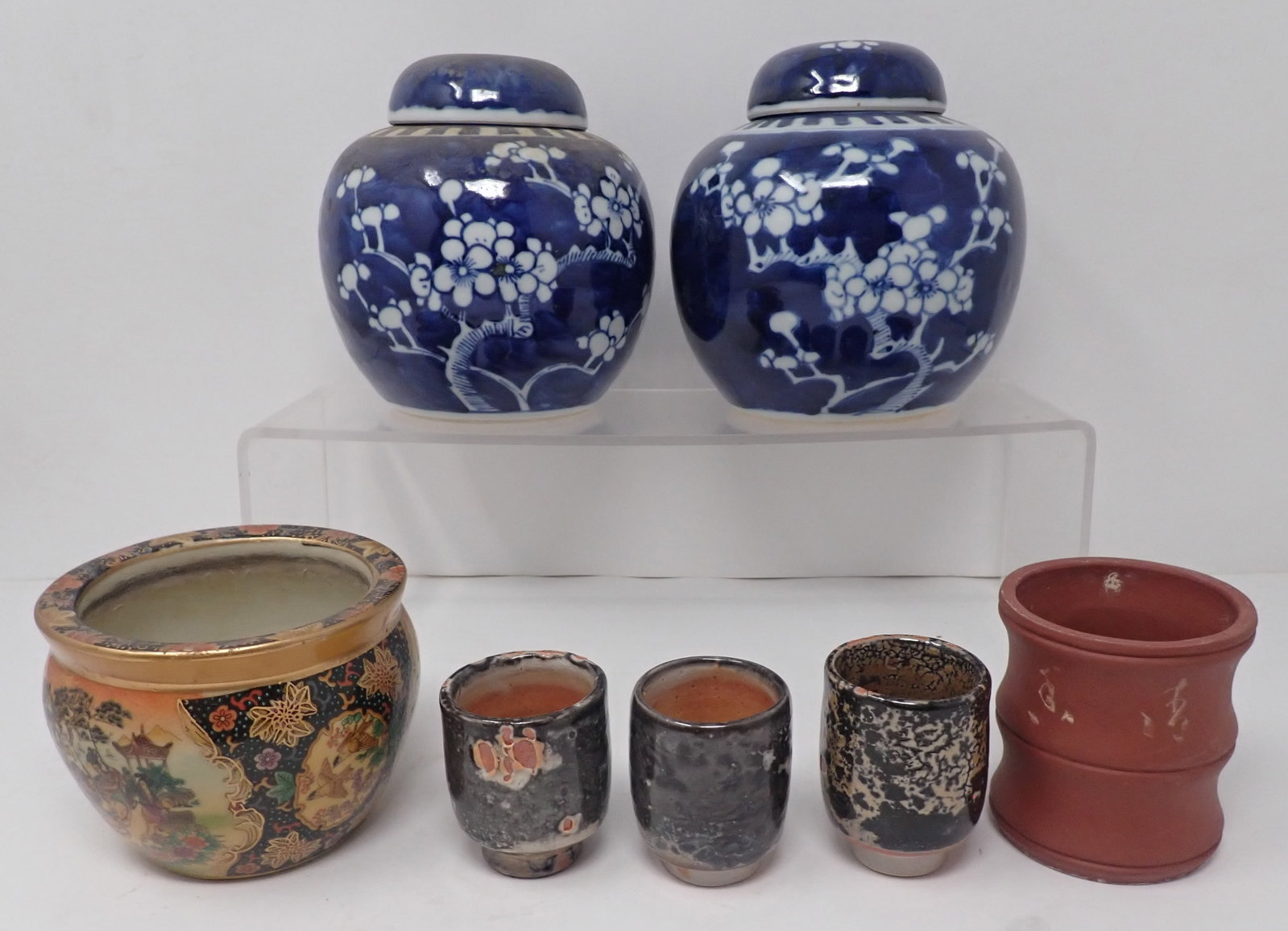Oriental Ginger Jars, Saki Cups, Planter, Misc (1 of 4)