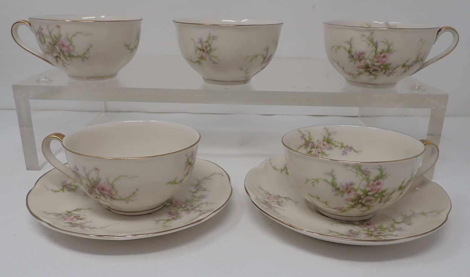 Theodore Haviland Rosalinde Cups & Saucers: Shipping available