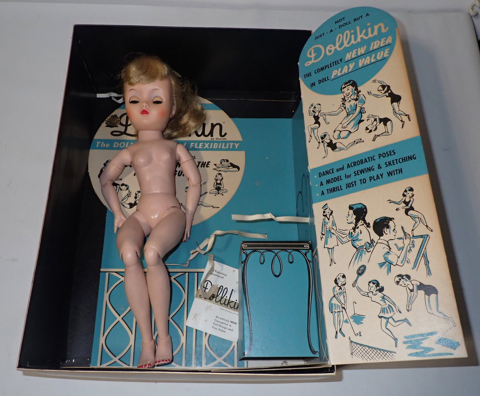 Uneeda Dollikin Mannekin Doll 5001: Approx 18" . Shipping available
