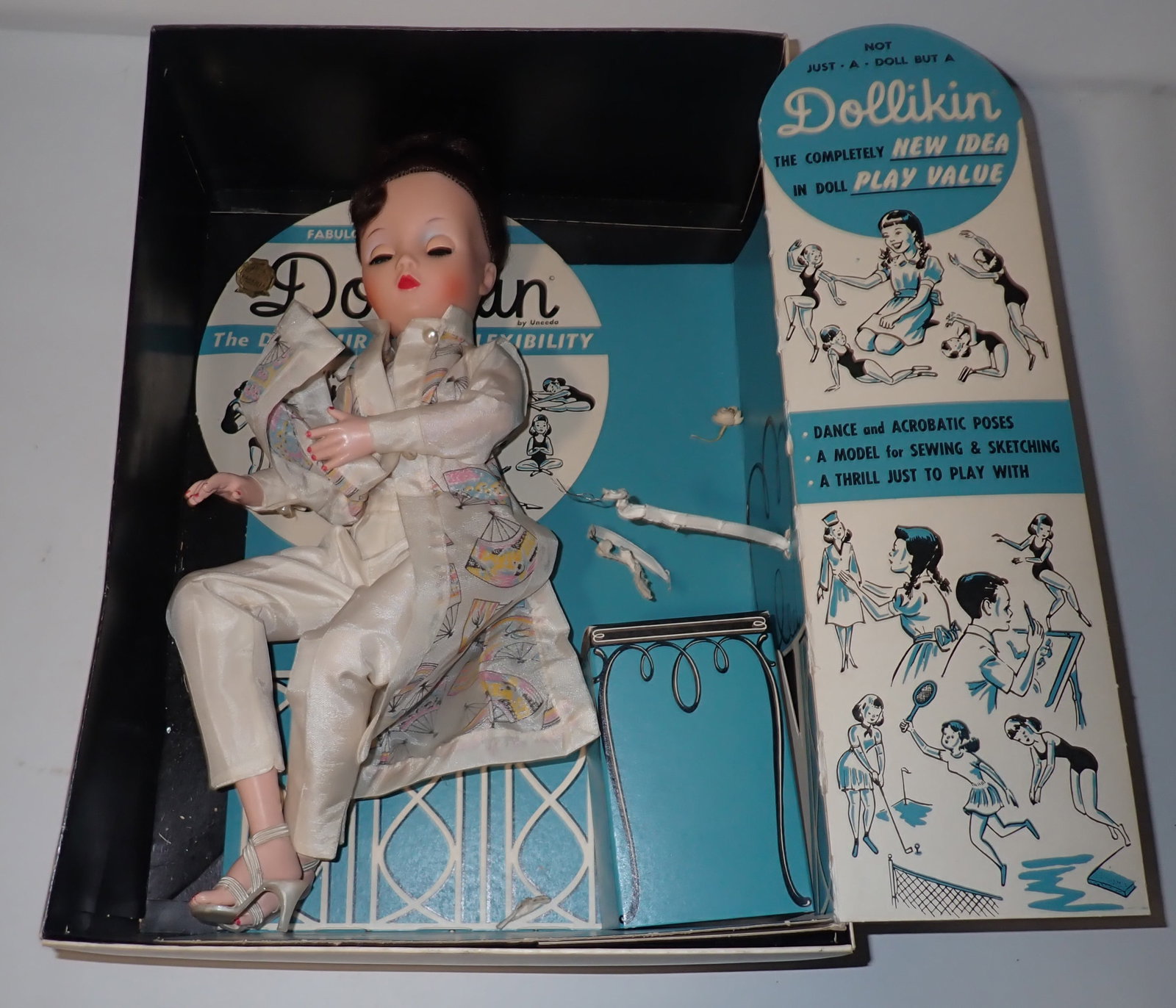 Uneeda Dollikin Mannekin 5001 Doll: Apprx 19". Shipping available