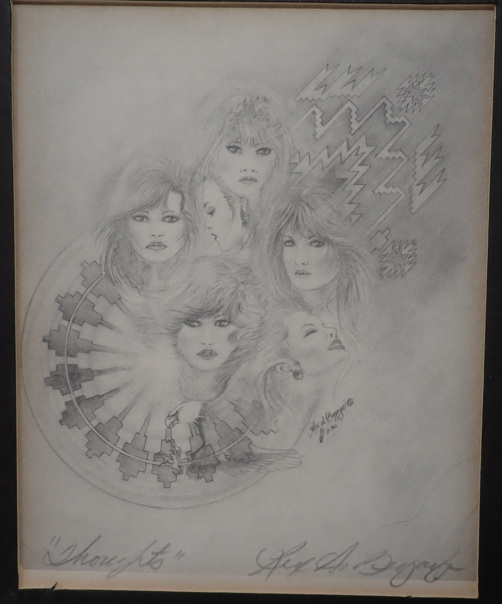 Signed Print Titled " Thoughts" - 2