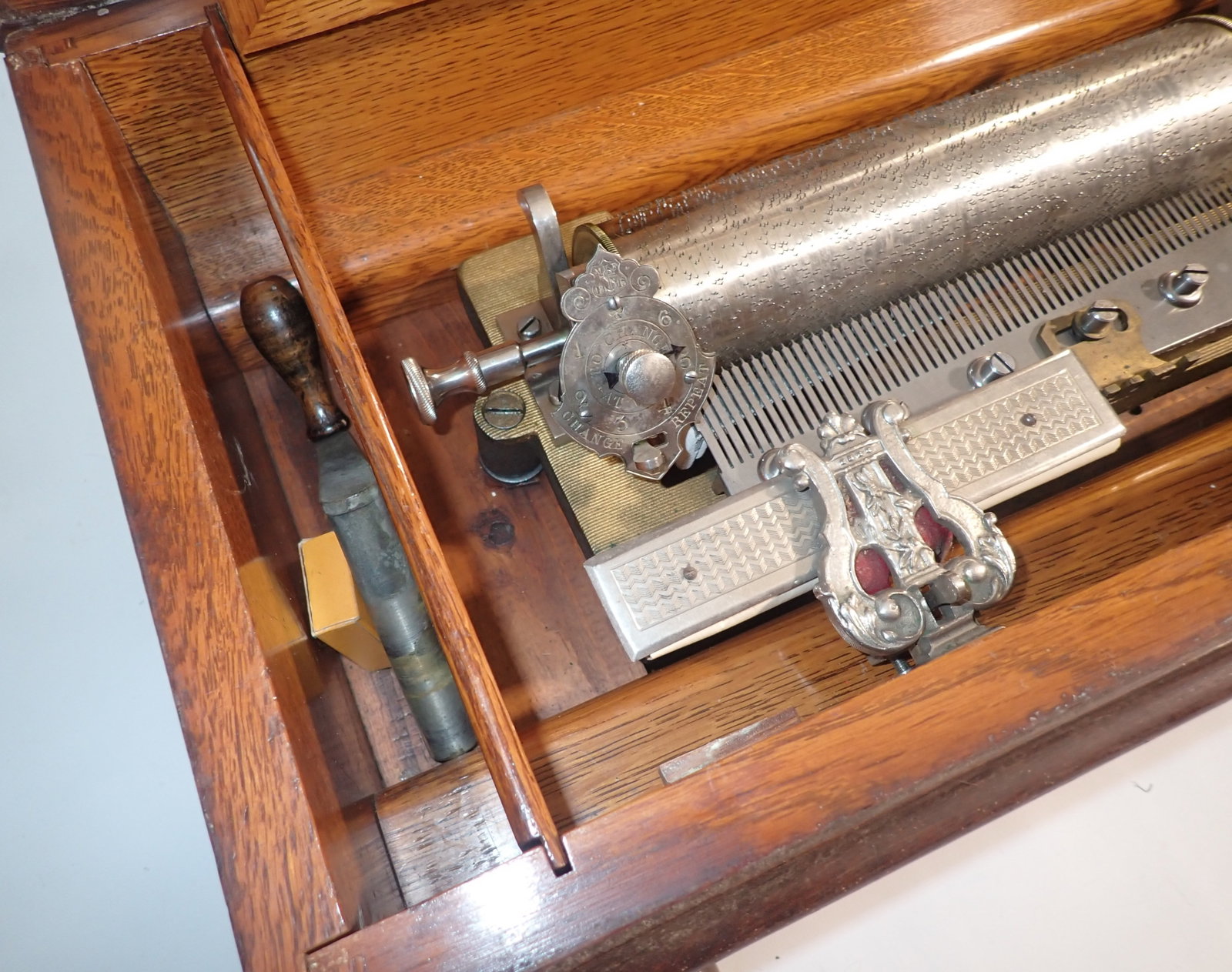 1890 Jacot's Swiss Cylinder Music Box - 15