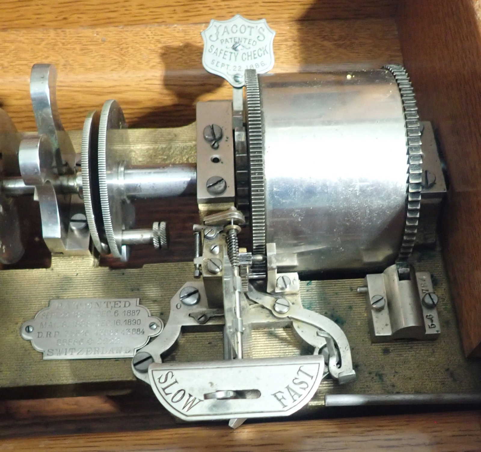 1890 Jacot's Swiss Cylinder Music Box - 8