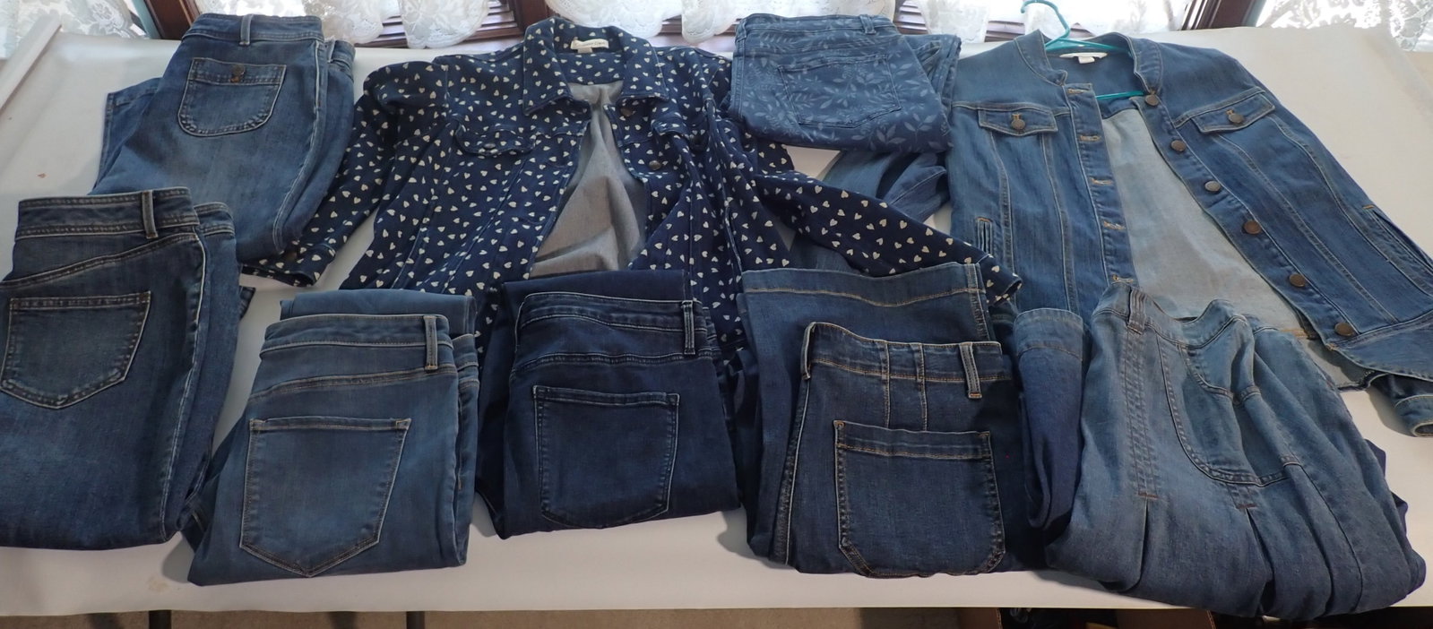3 Denim Skirts, Talbots Jeans, 3 Coldwater Creek Jackets (1 of 9)