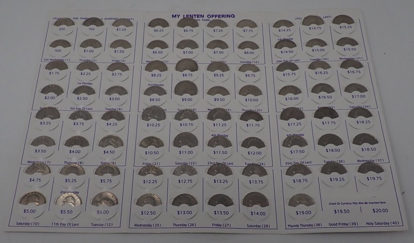 Lenten Quarter Offering Folder: Shipping available