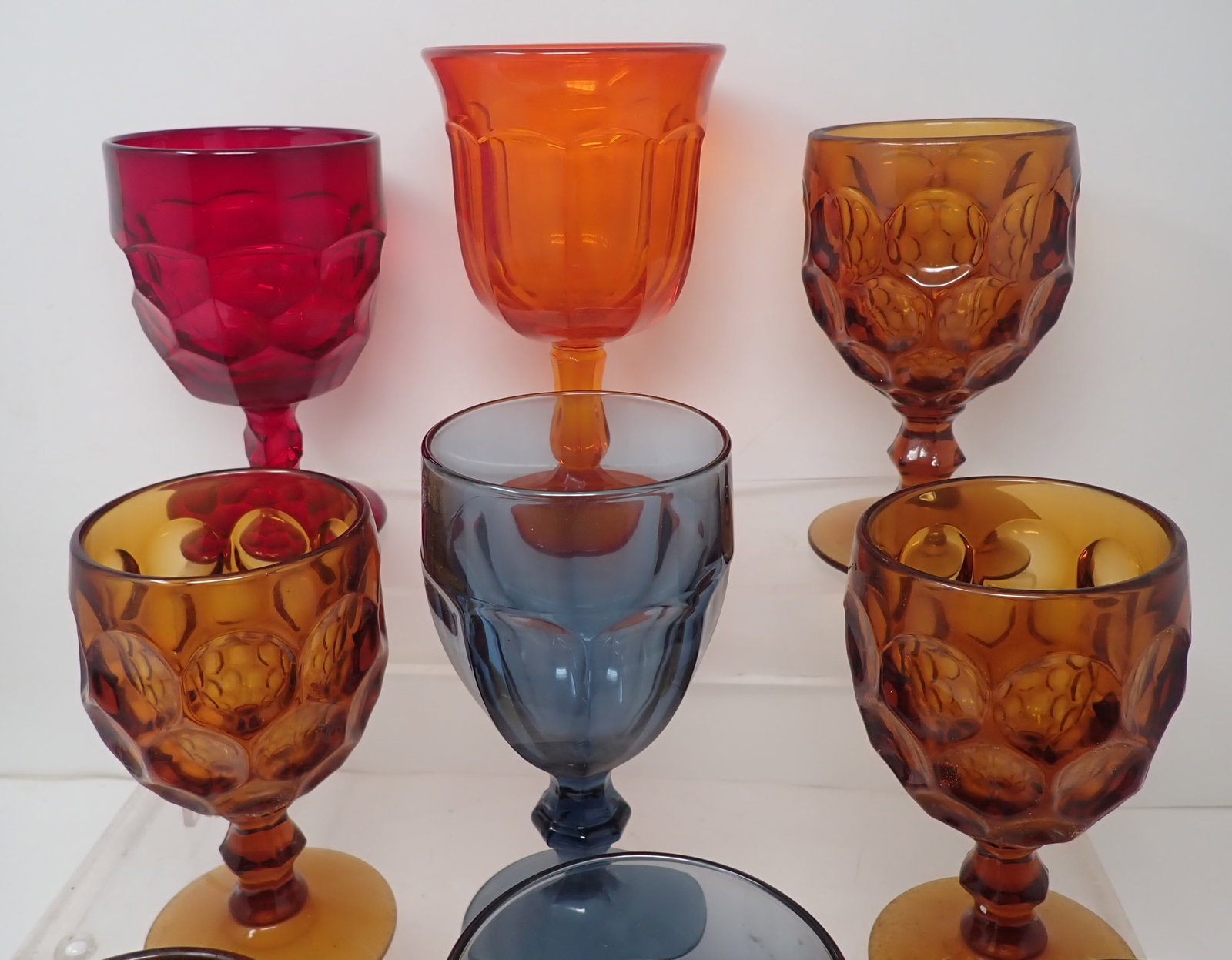 Colored Glass Goblets - 2