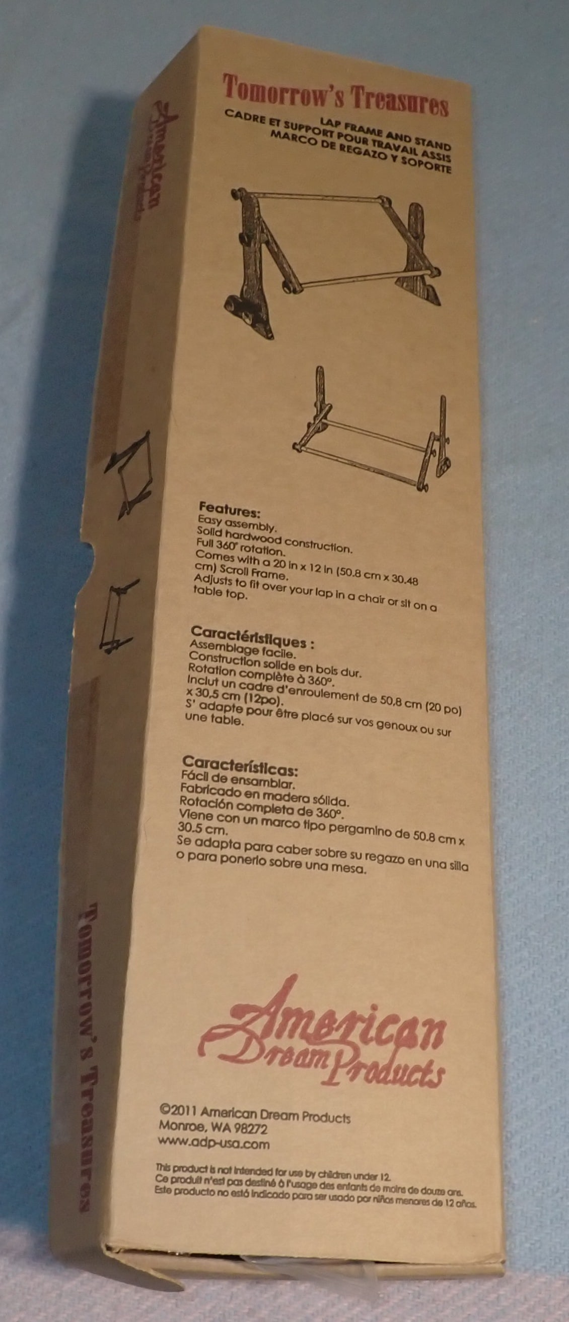 Tomorrow's Treasures Lap Frame & Stand: We do not guarantee it is complete. Sold as pictured. Shipping available