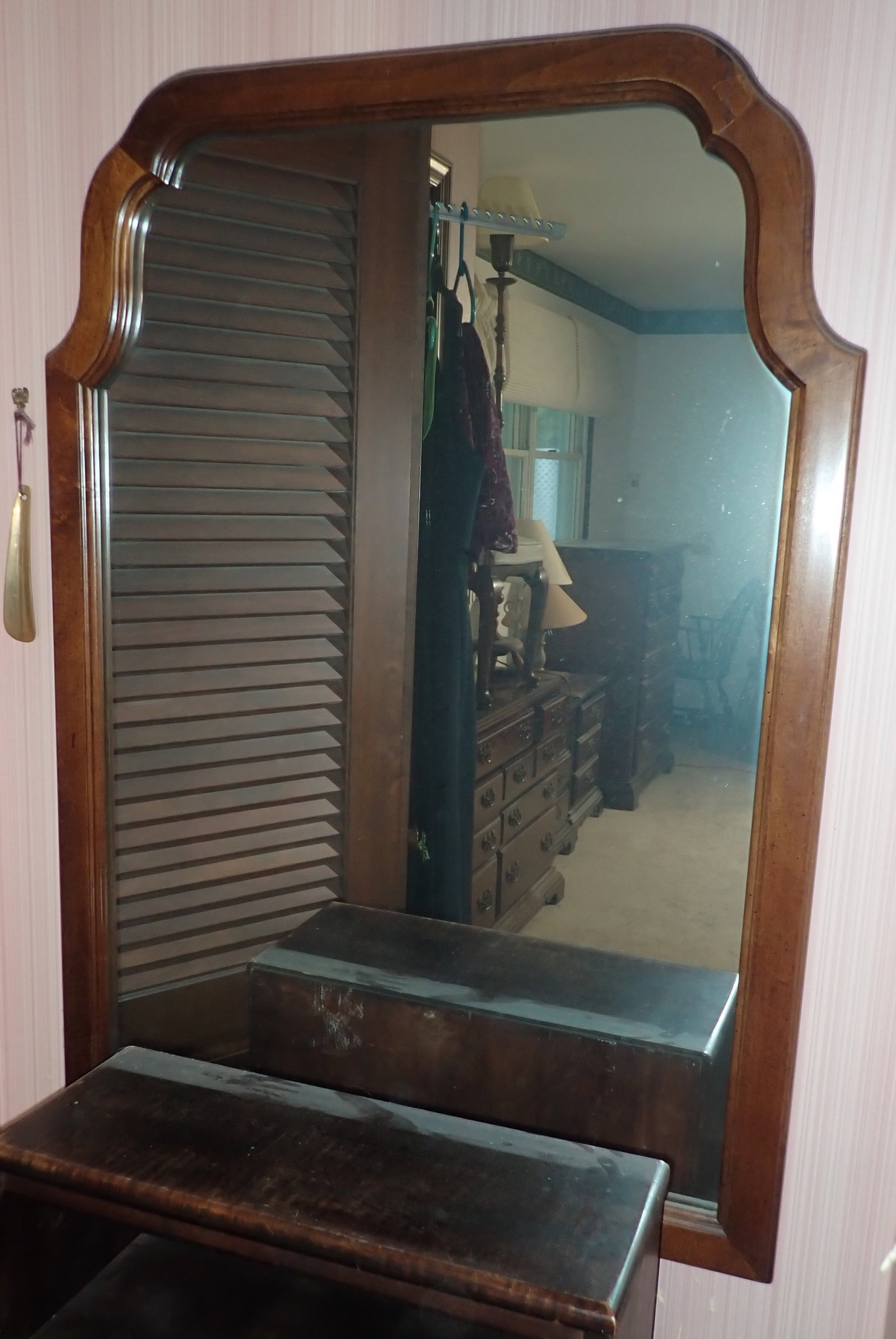 Wall Mirror, Shelf, & Print - 2
