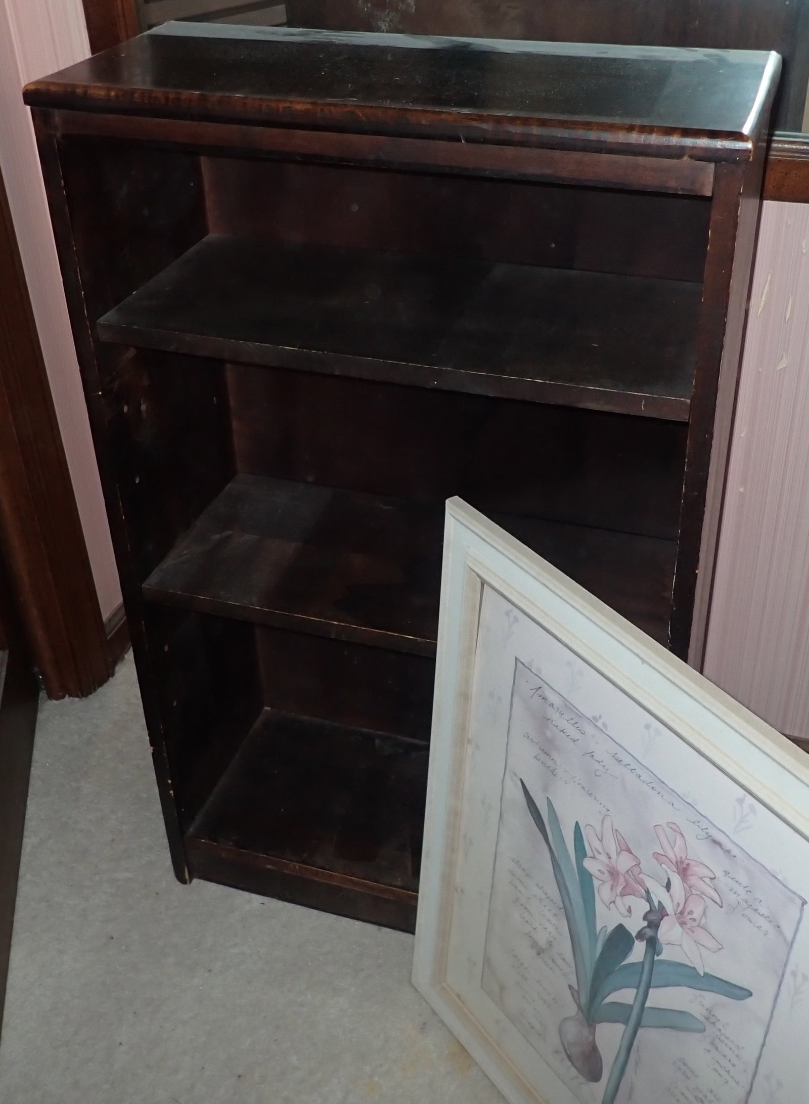 Wall Mirror, Shelf, & Print - 3
