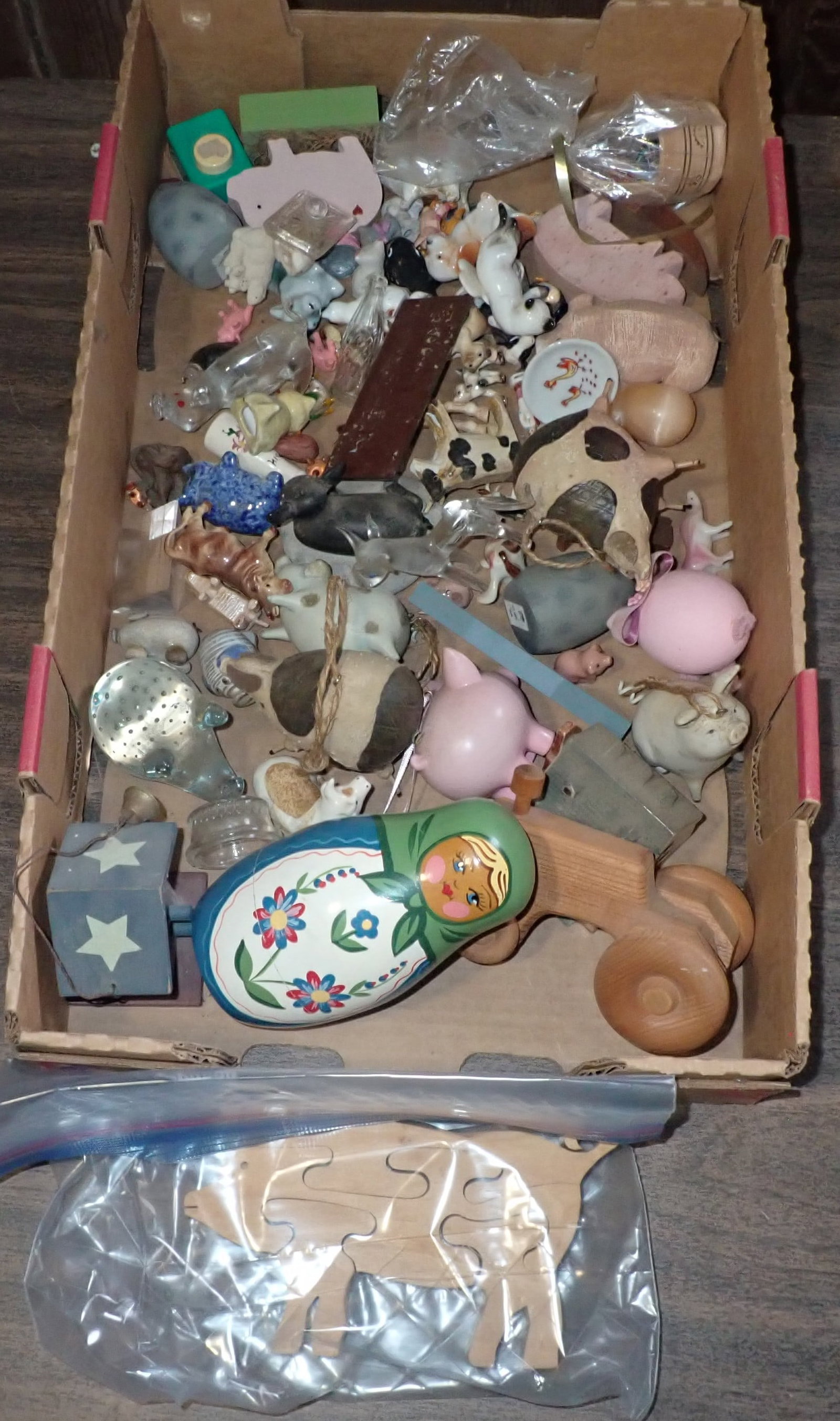 Pig , Cow , Misc Animal Figurines: NO in house shipping !