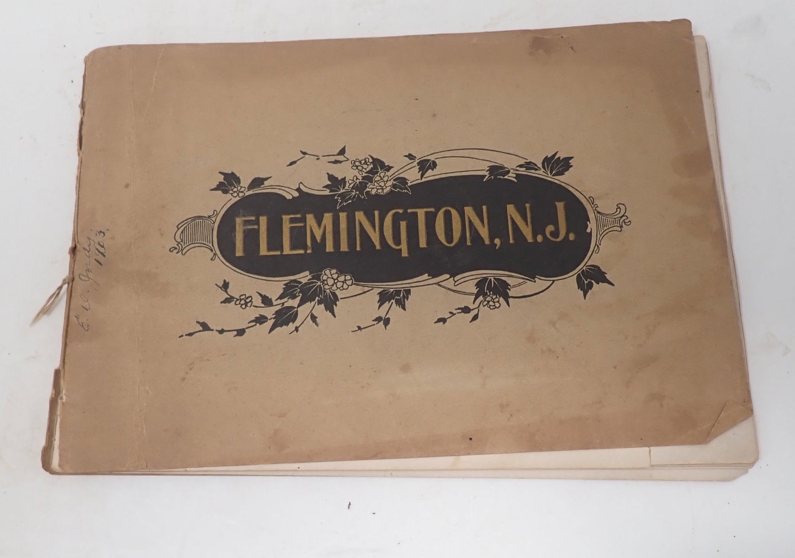 1898 Flemington NJ Illustrated Booklet by E.E. Bice: Apprx 6" x 8 1/2". Shipping available