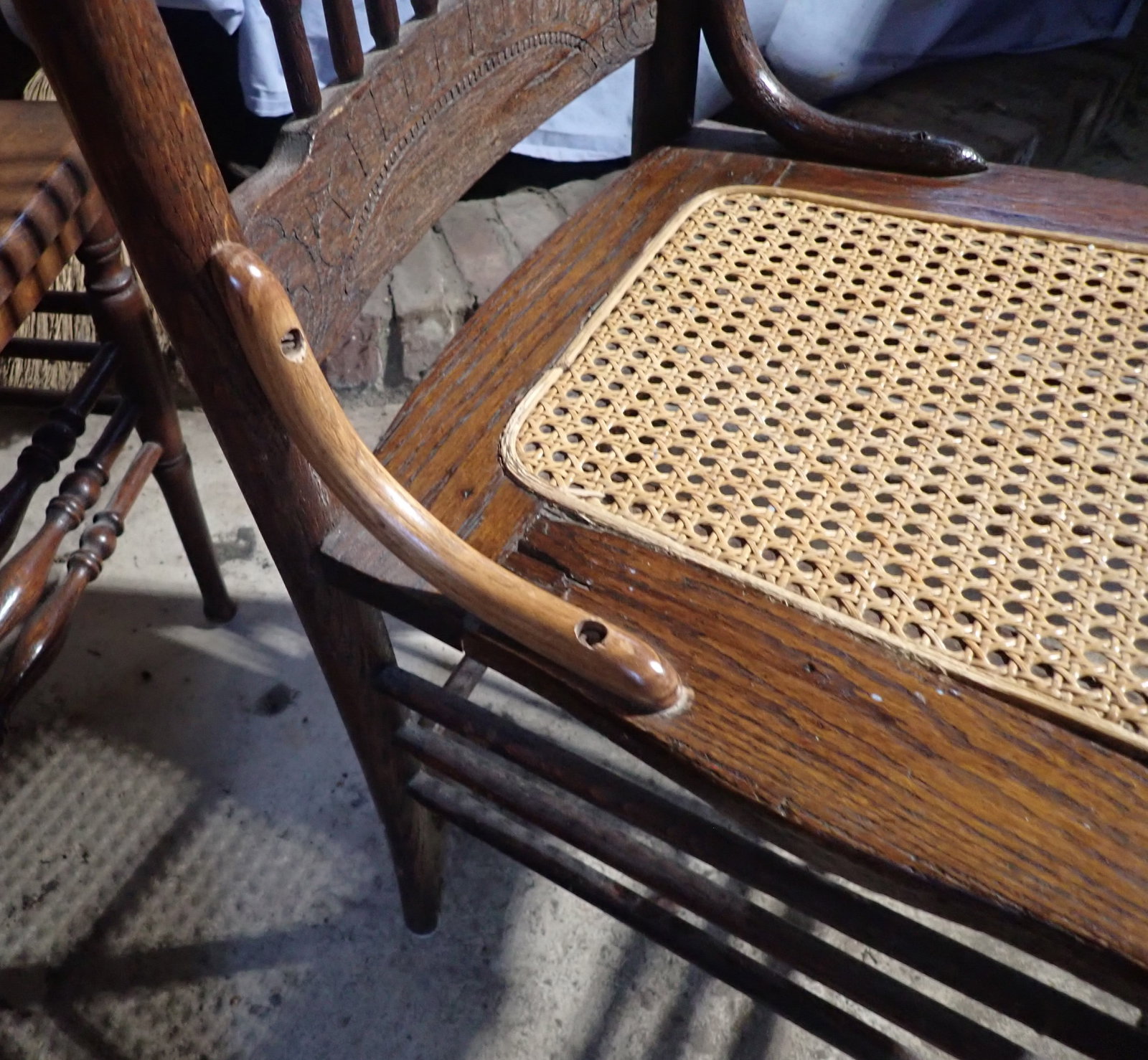 4 Pressed Back Chairs - 7
