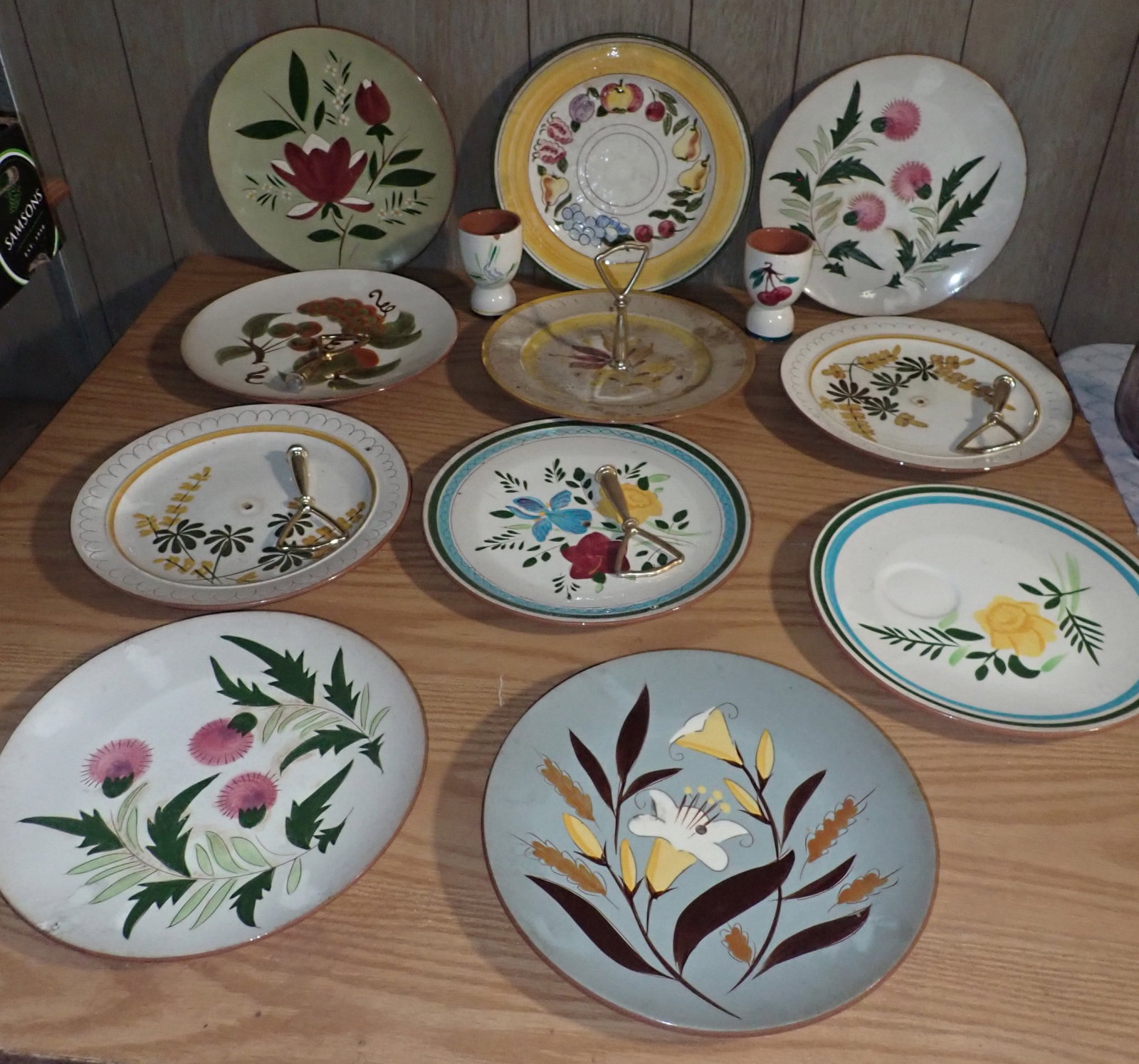 Stangl Plates: Approx 10" in diameter. Shipping available ($20 handling charge, plus postage)