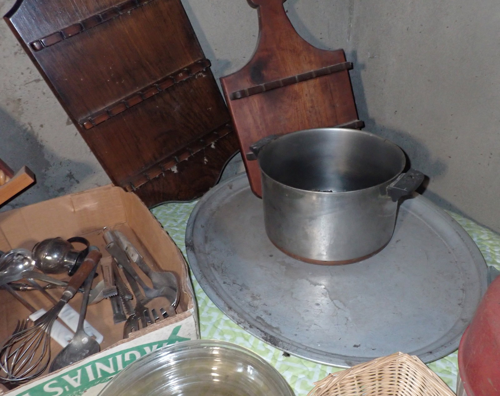 Brass Table Lamp & Misc Items - 11