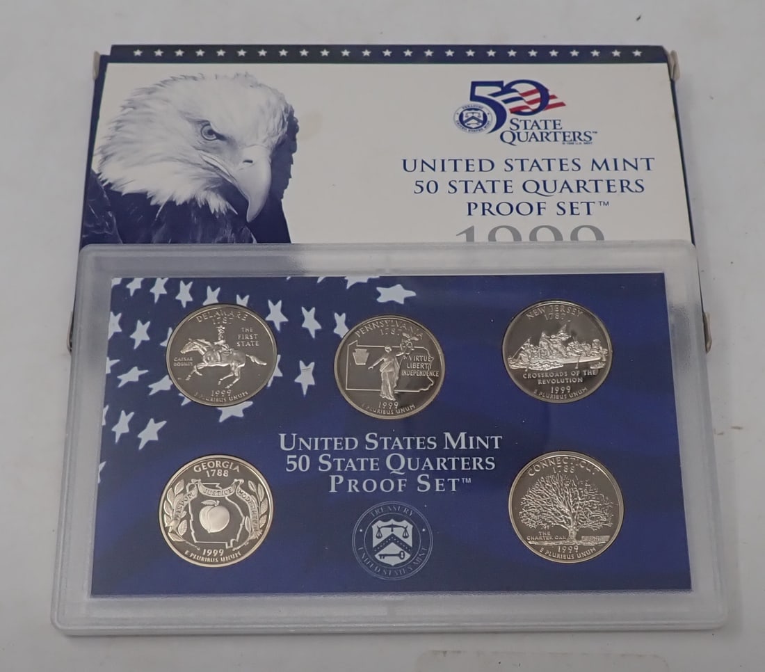1999 United States Mint State Quarters Proof Set (1 of 8)