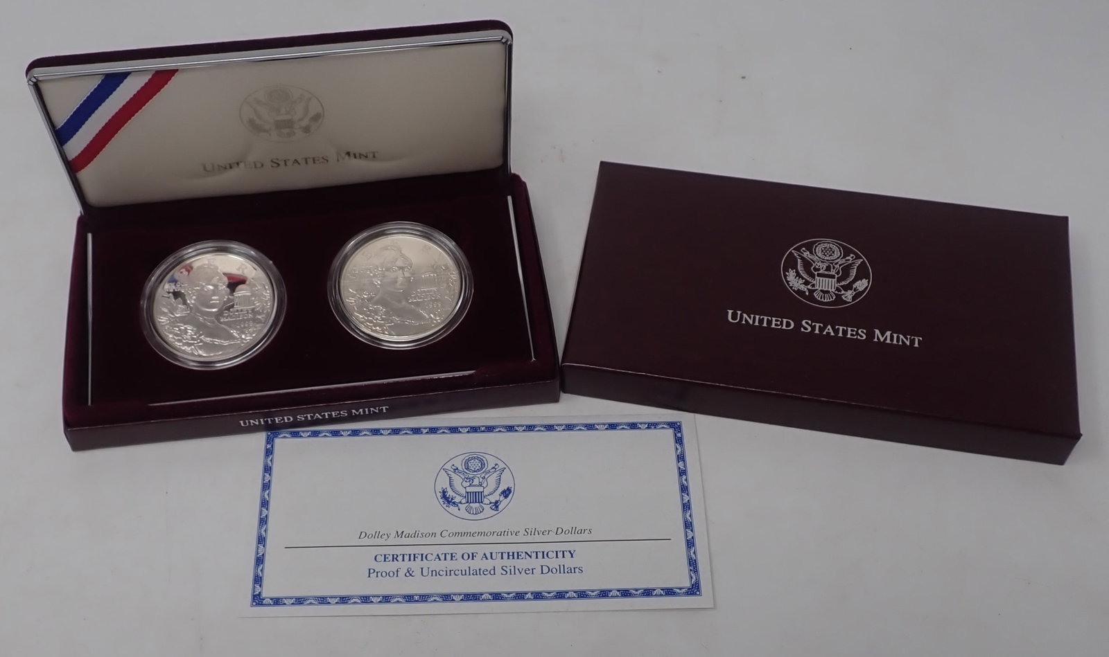 1999 Dolley Madison Commemorative Silver Dollars: Shipping available