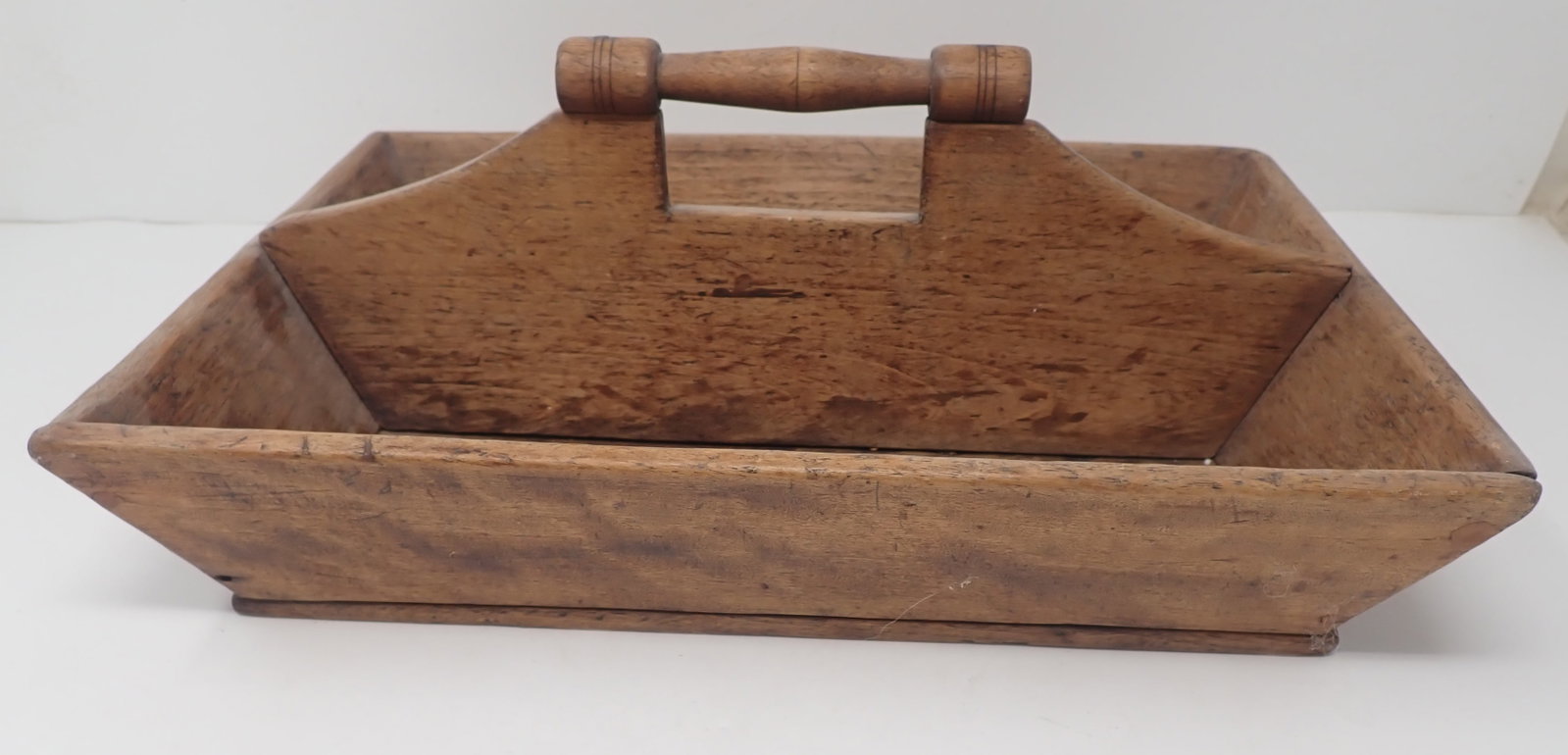 Wooden Knife Tote: Apprx 9 1/4" x 12 7/8" x 5" tall. Shipping available
