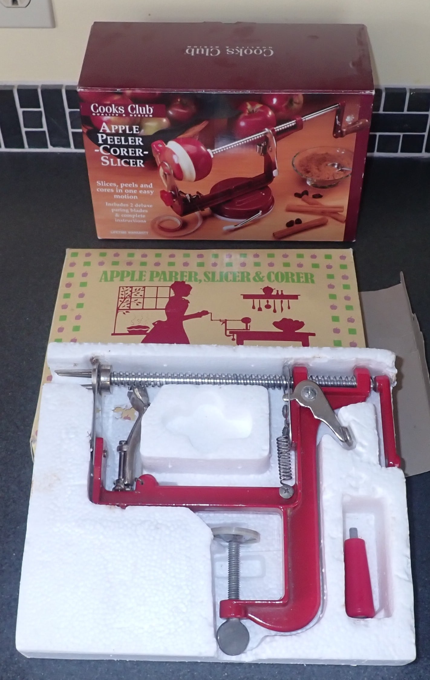 Apple Peelers, Corers, Slicers incl Cooks Club: We do not guarantee they are complete. Shipping available