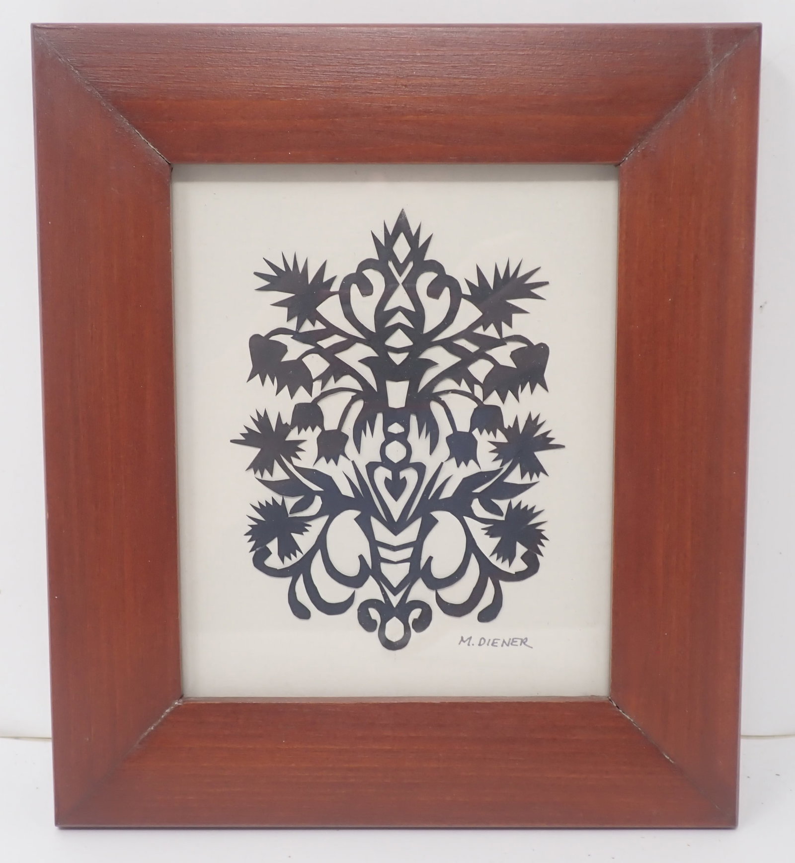 Marilyn Diener Scherenschnitte Scissors Cutting: Approx 7 1/4" x 8 1/4". Shipping available