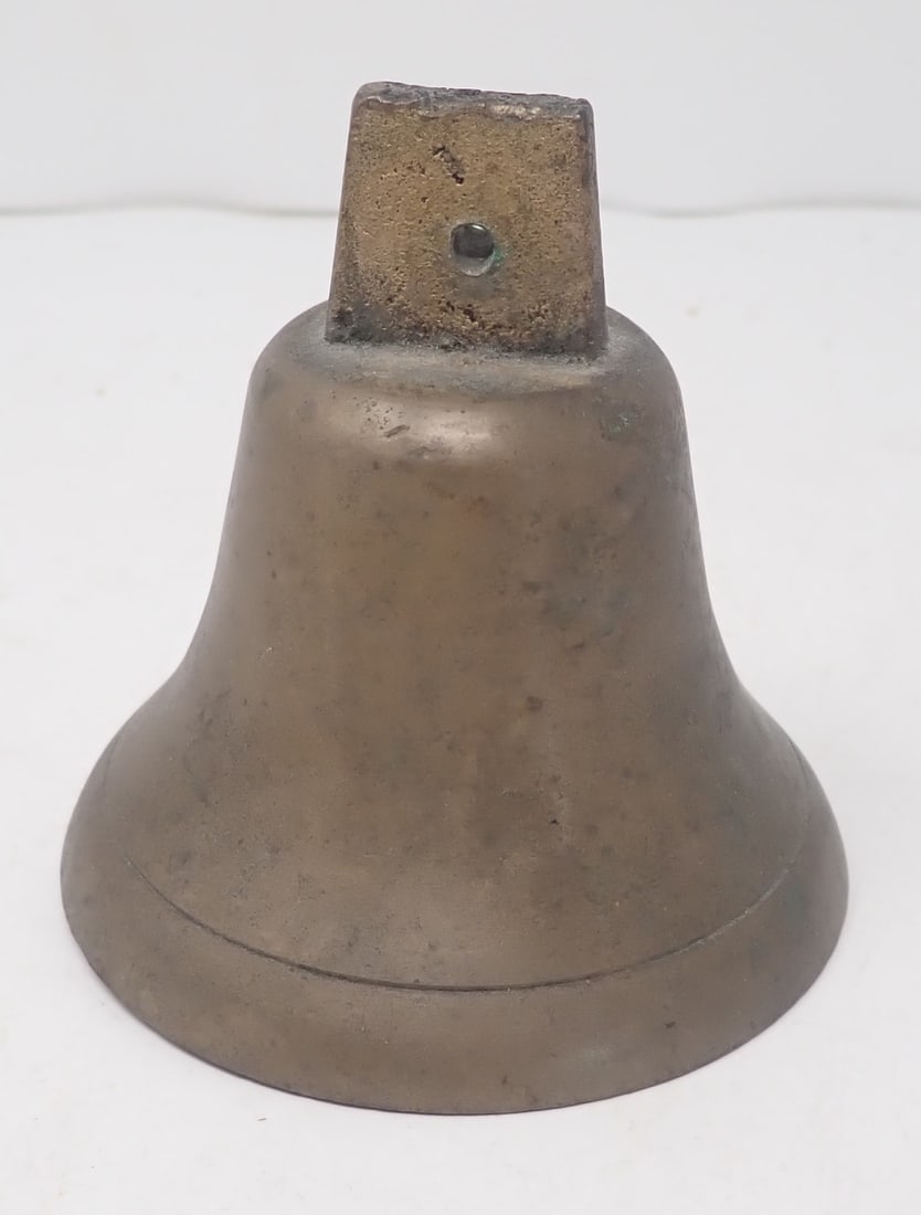 Brass Bell: Approx 3 3/8" in diameter and 3 5/8" tall. Shipping available