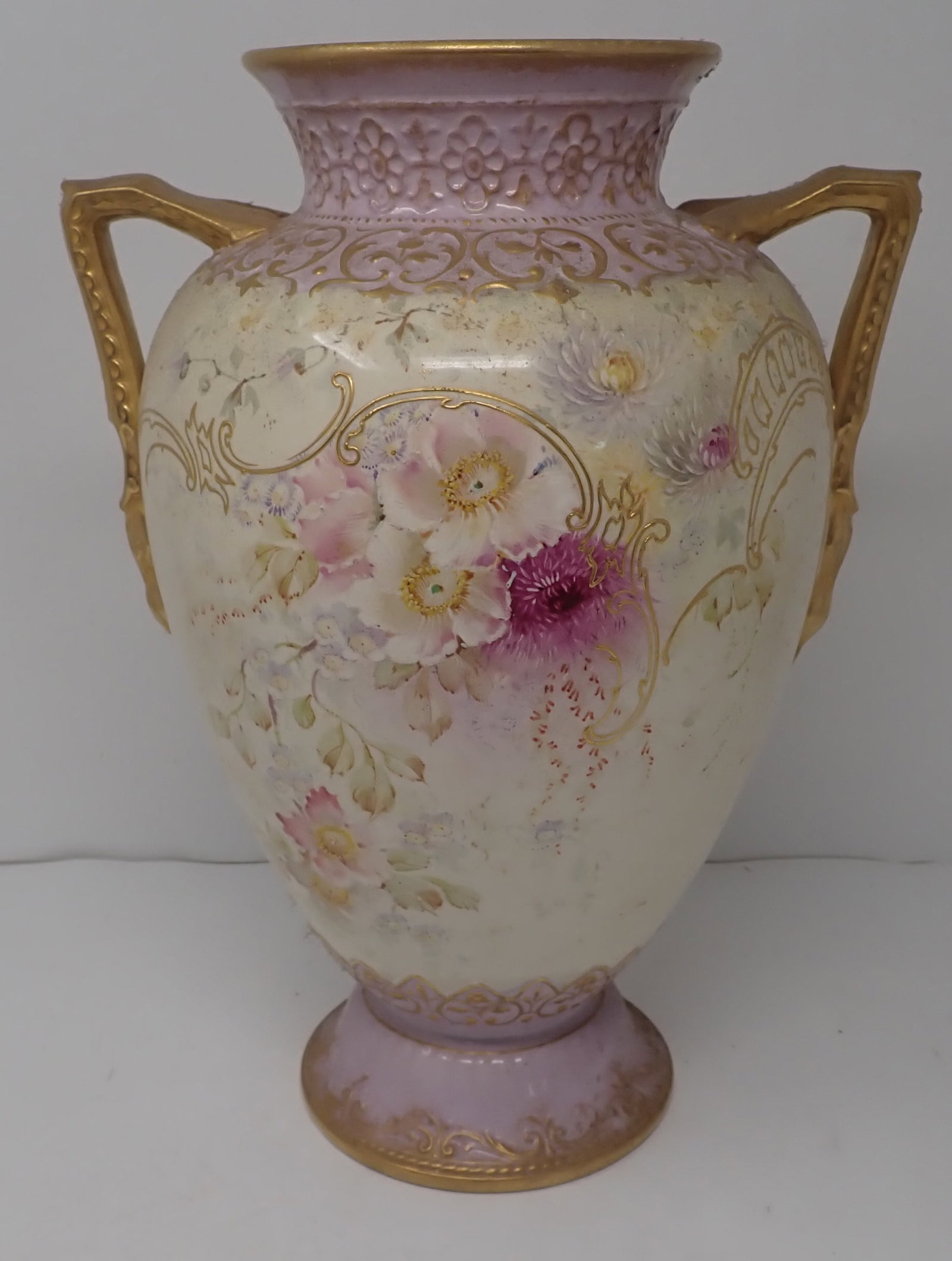 Royal Bonn Porcelain Urn: Apprx 7 1/2" in diameter and 13 1/2" tall. Shipping available