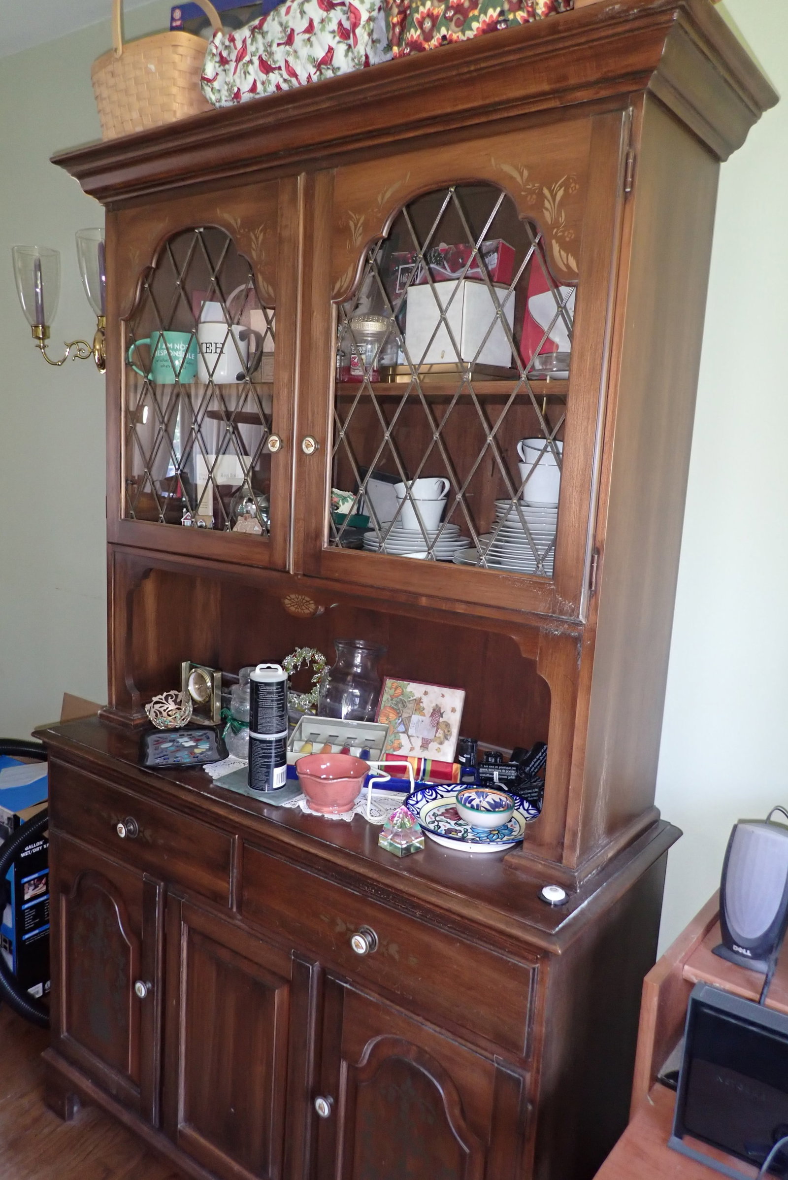 Stenciled Hutch - 2