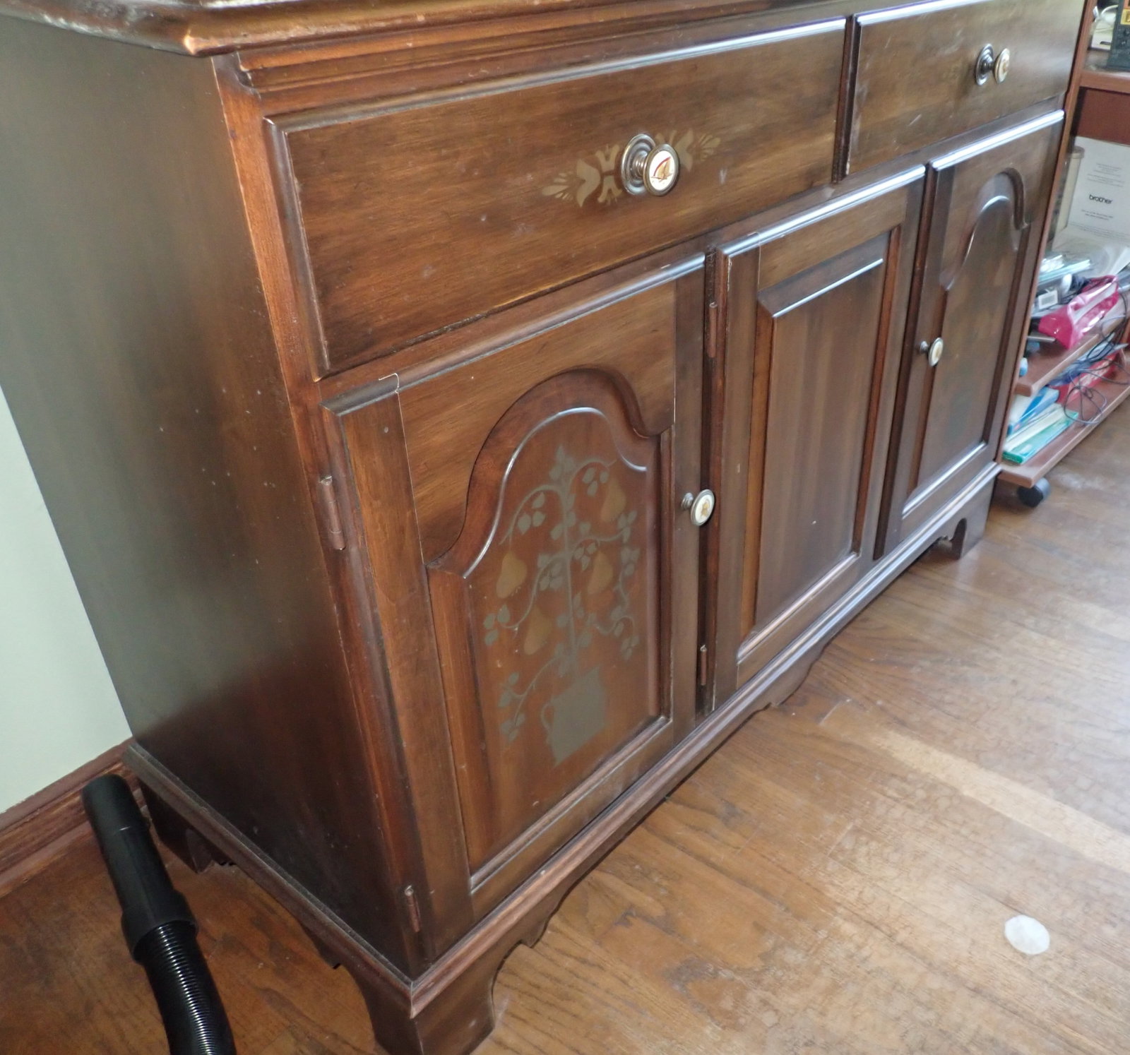 Stenciled Hutch - 4