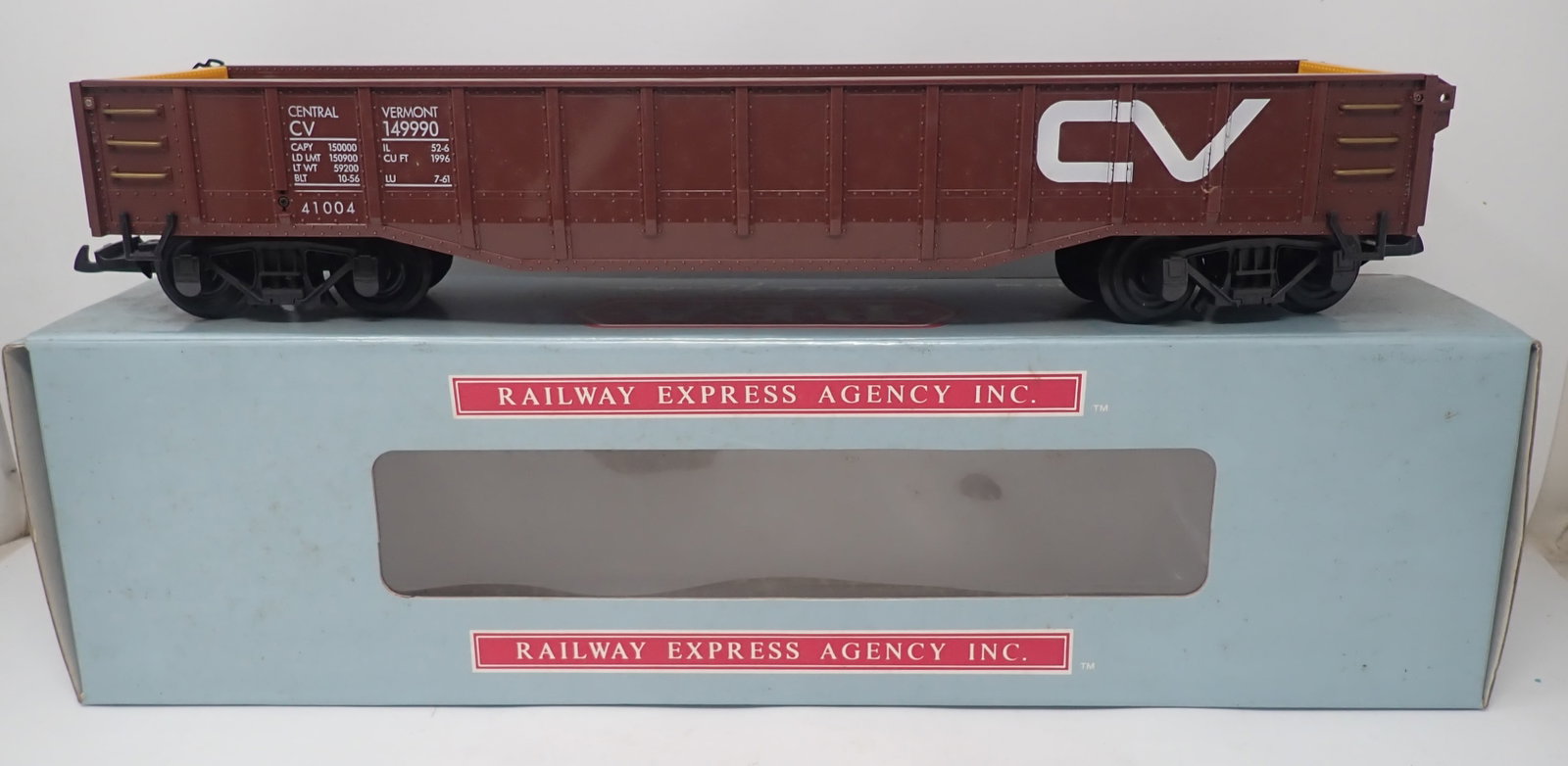 Railway Express CV REA-41004 Gondola: Approx 19" total length. Shipping available