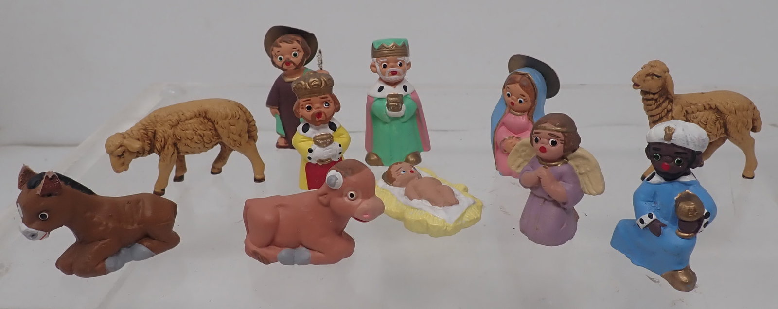Nativity Figures: Tallest are approx 2". Shipping available