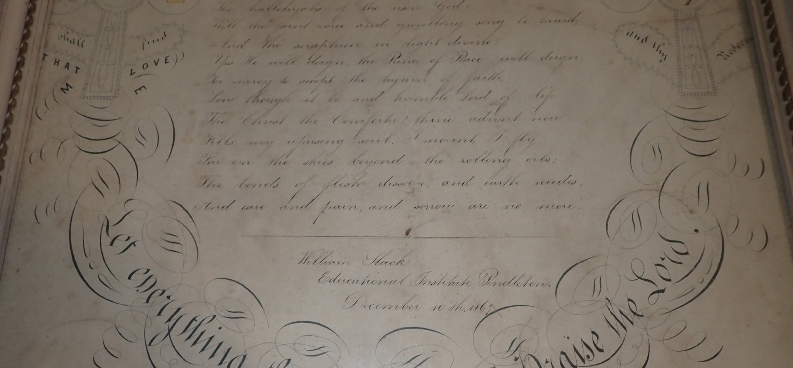 1867 Educational Institute Pendleton Religious Script - 4