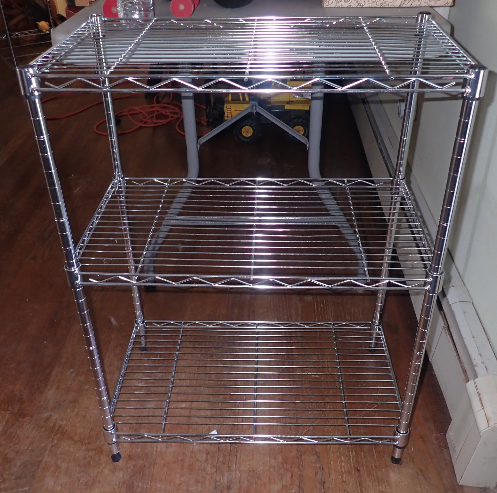 Chrome Steel Wire Shelving Unit (1 of 2)