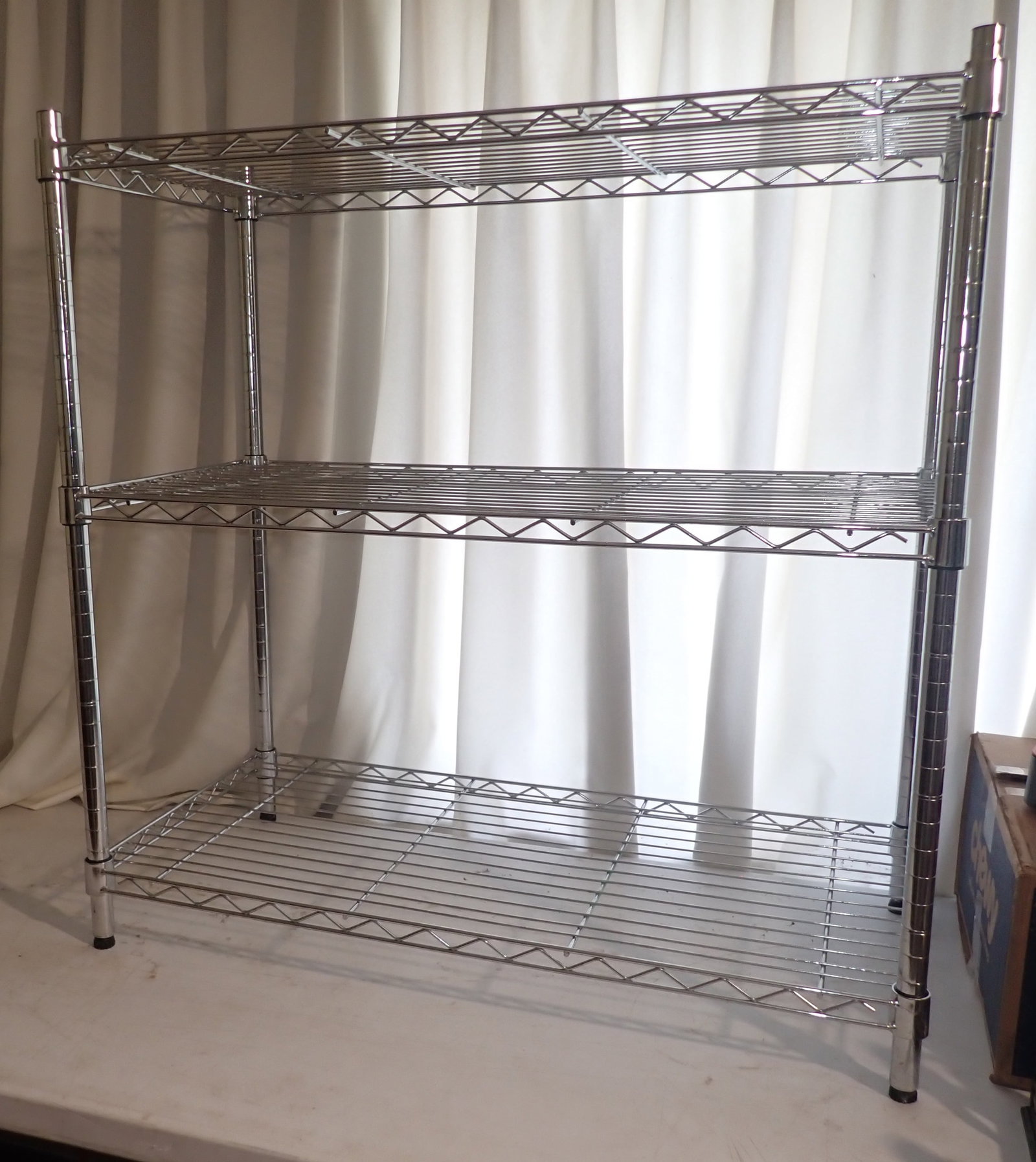 Chrome Steel Wire Shelving Unit (1 of 1)