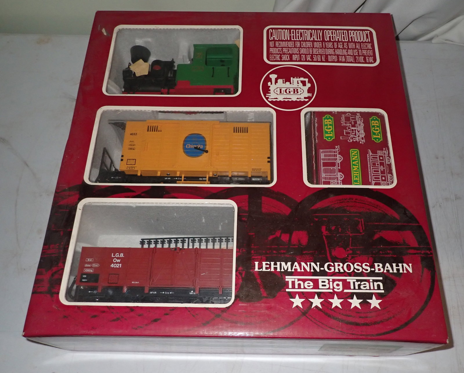 LGB Good Train Set 20401: We do not guarantee it is complete. Sold as pictured. NO in house shipping !