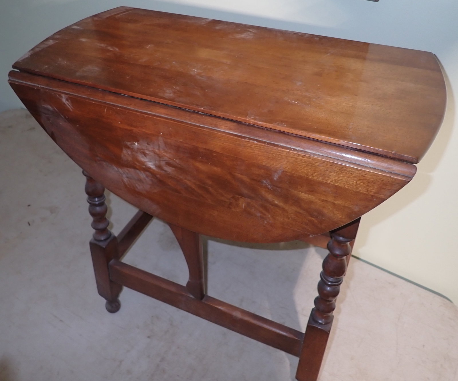 One Drawer Drop Leaf Table - 3