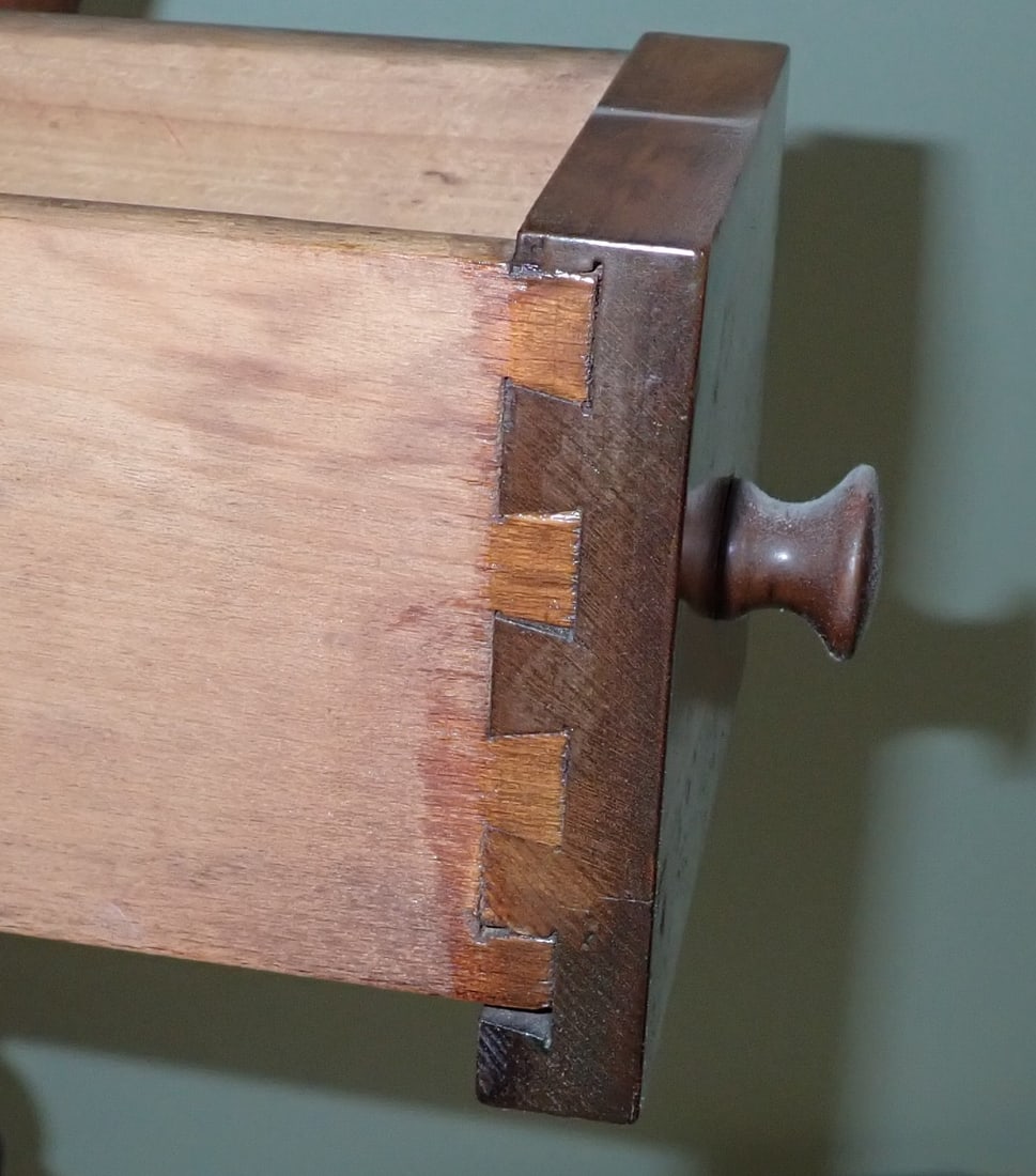 One Drawer Drop Leaf Table - 4